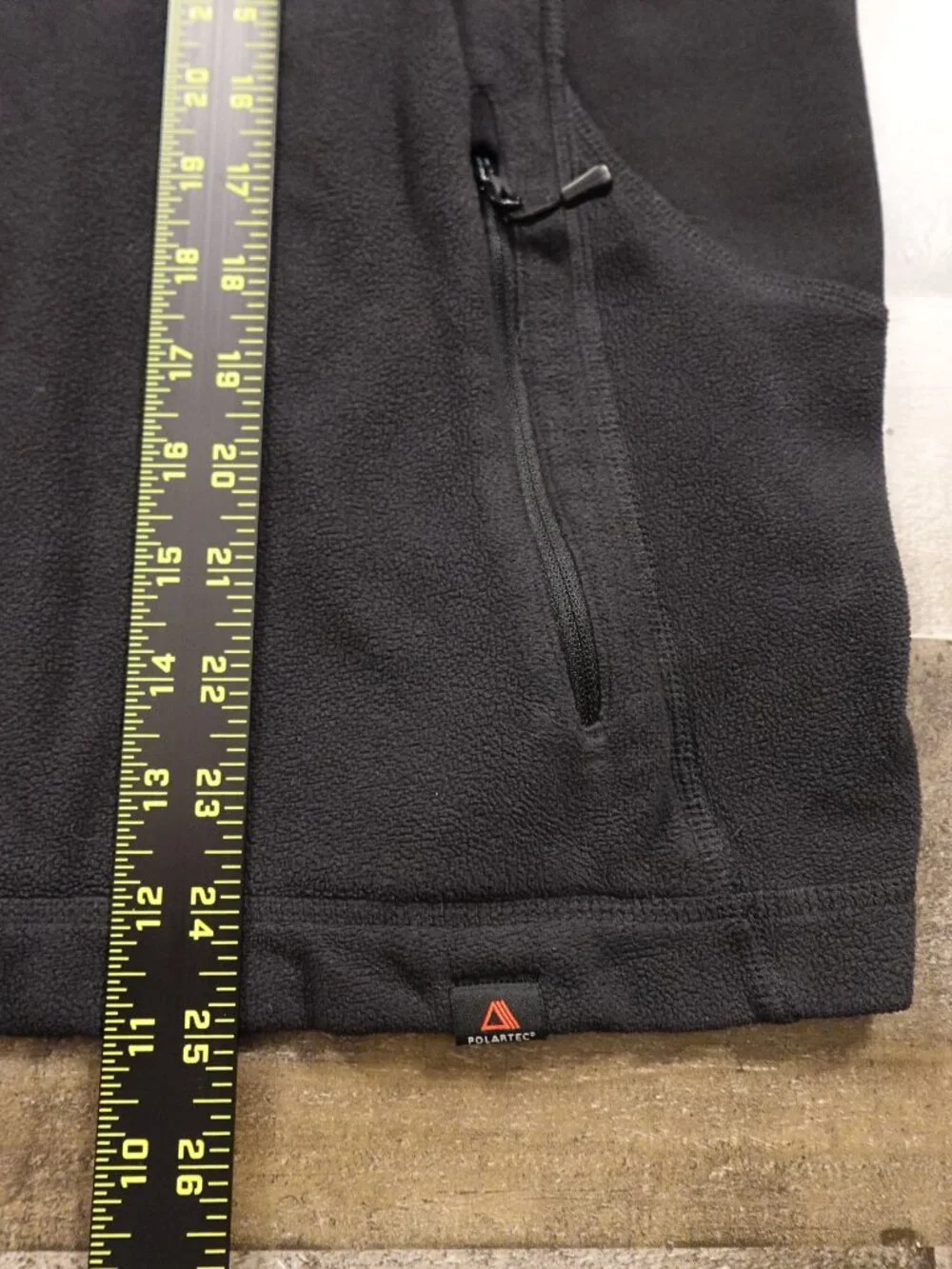 The‎ North Face Polartec Fleece Vest Men’s XL Black Full Zip Outdoor Hiking